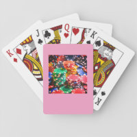 Colorful Poker Chips Playing Cards