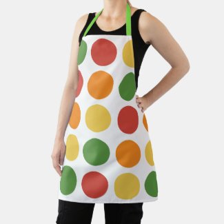 Colorful Polka Dot  Apron