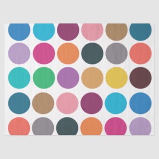 Colorful Polka Dot Baby Shower Birthday Tissue Paper