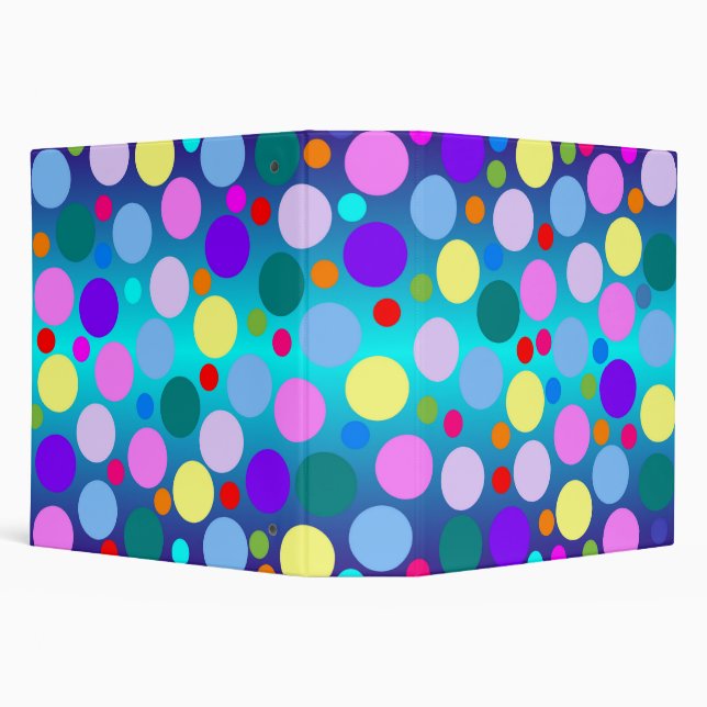 Colorful Polka Dot Binder (Background)
