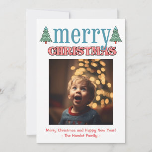 Colorful Polka Dot Christmas Cheer Holiday Card
