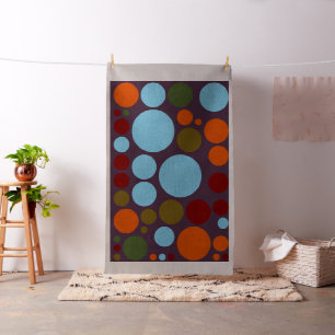 Colorful Polka Dot Circles Pattern #2 Fabric
