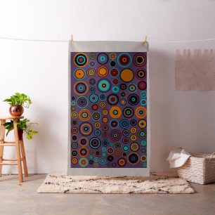 Colorful Polka Dot Circles Pattern #4 Fabric