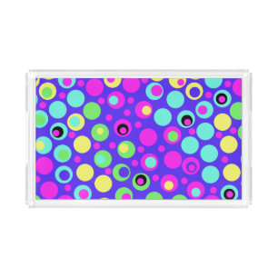 Colorful Polka Dot Party Bathroom Vanity Tray