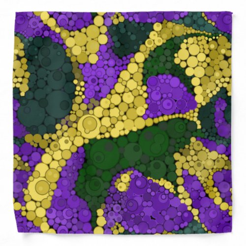 Colorful polka dot pattern bandana