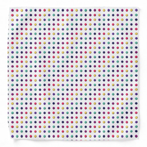Colorful Polka Dot Pattern Bandana