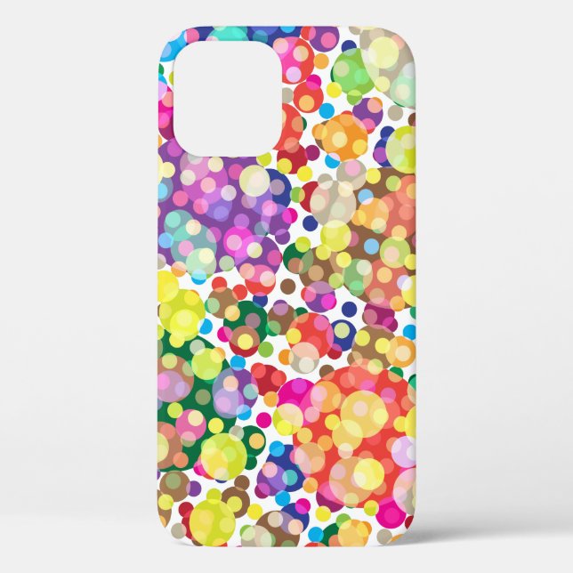 Colorful Polka Dot Pattern Case-Mate iPhone Case (Back)