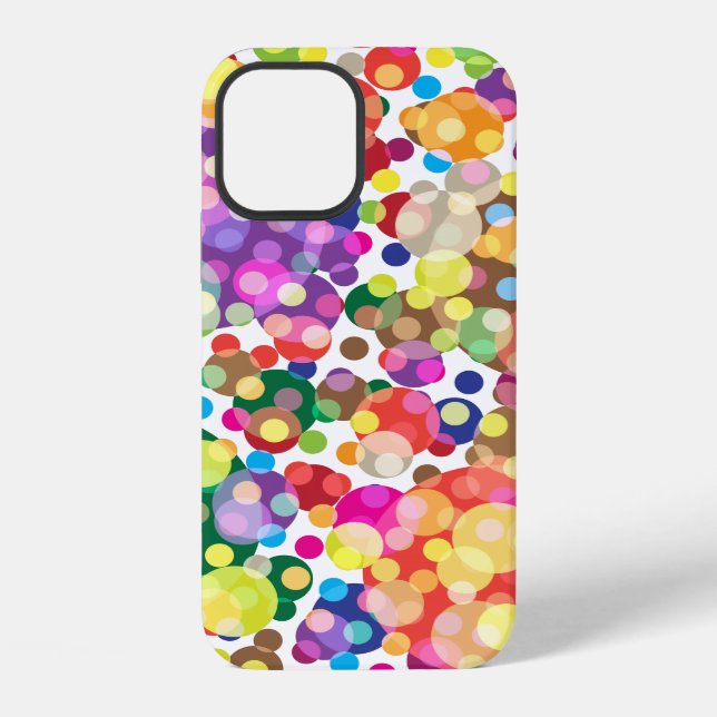 Colorful Polka Dot Pattern Iphone Case (Back)
