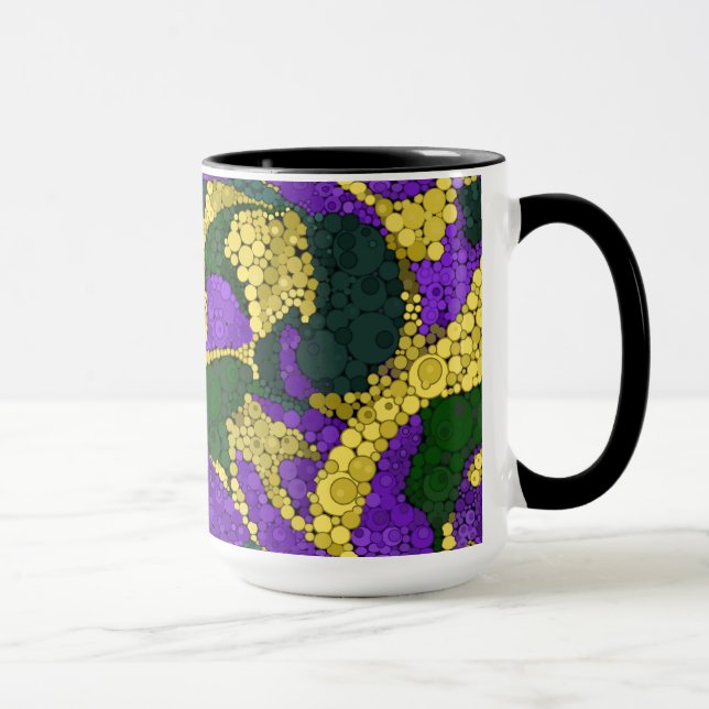 Colorful polka dot pattern mug (Right)