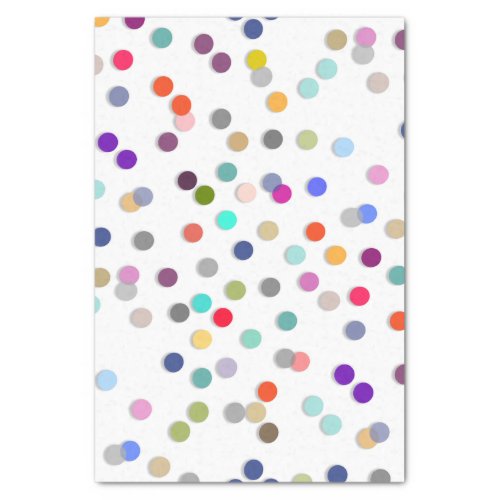 Colorful Polka Dot Print Tissue Paper