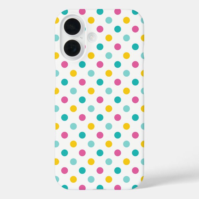 Colorful Polka Dot Seamless Pattern Case-Mate iPhone Case (Back)