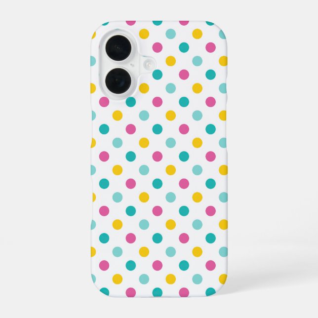 Colorful Polka Dot Seamless Pattern Iphone Case (Back)