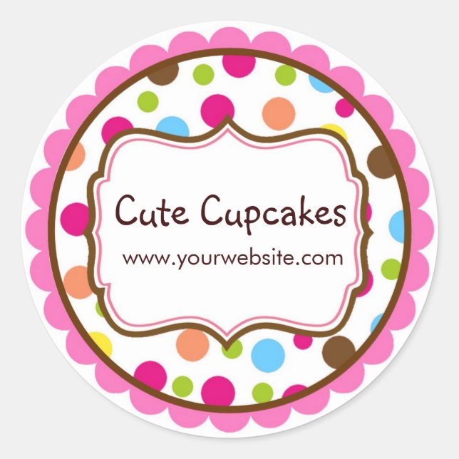 Colorful Polka Dot Stickers (Front)