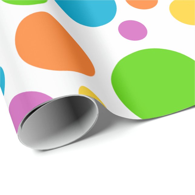 Colorful Polka-dot Wrapping Paper (Roll Corner)