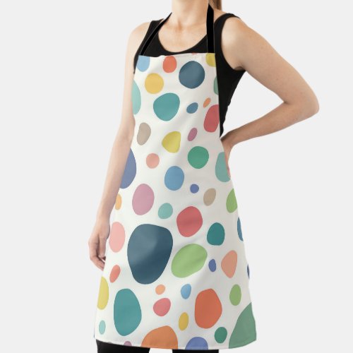 Colorful Polka Dots Apron