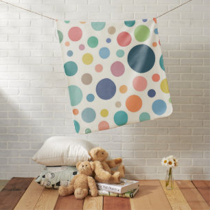 Colorful Polka Dots Baby Blanket