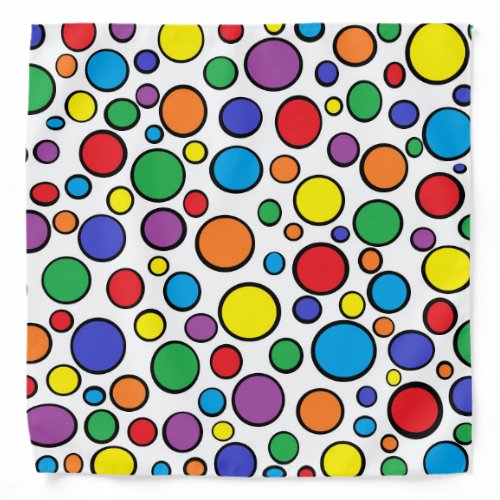 Colorful Polka Dots Bandana