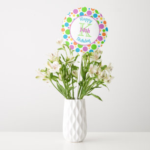 Colorful Polka Dots Birthday Party Balloon