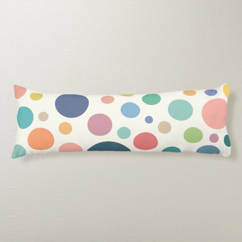 Colorful Polka Dots Body Pillow