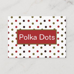 Colorful Polka Dots Business Card