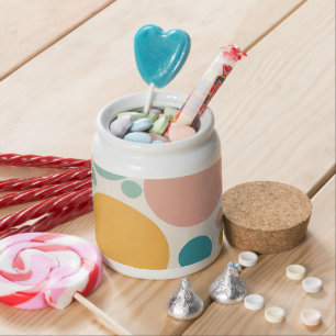 Colorful Polka Dots Candy Jar
