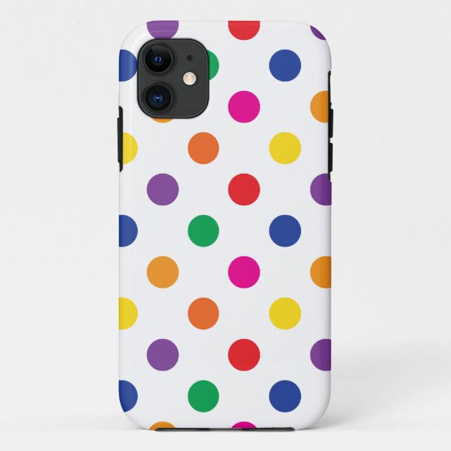 Colorful Polka Dots Case-Mate iPhone Case (Back)