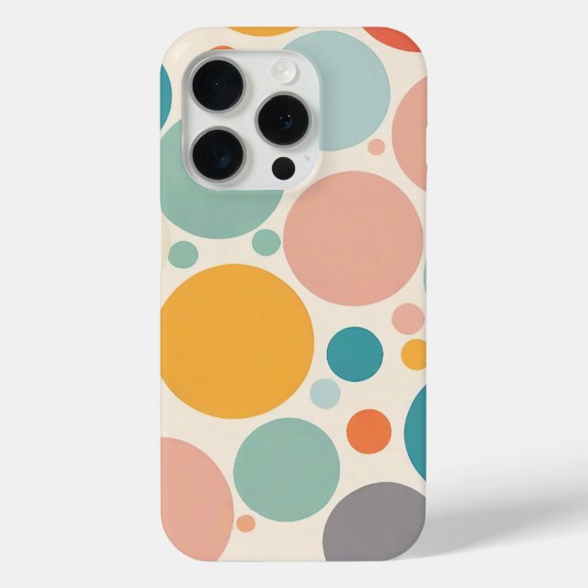 Colorful Polka Dots Case-Mate iPhone Case (Back)