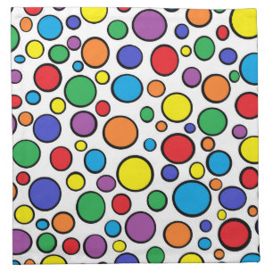 Colorful Polka Dots Cloth Napkins