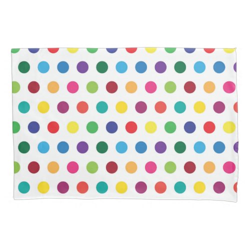 Colorful Polka Dots Cute Kids Pillow Case