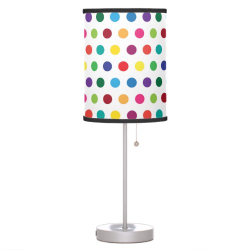 Colorful Polka Dots Cute Kids Table Lamp