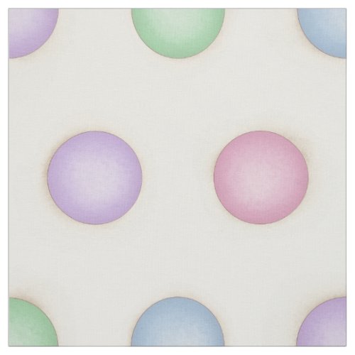 Colorful Polka Dots in Distressed Pastels large Fabric