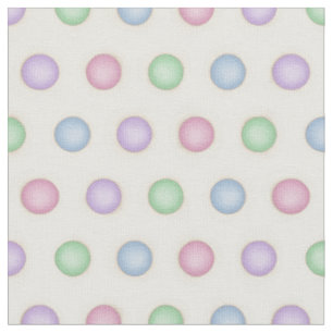 Colorful Polka Dots in Distressed Pastels (small) Fabric