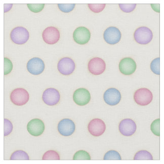 Colorful Polka Dots in Distressed Pastels (small) Fabric