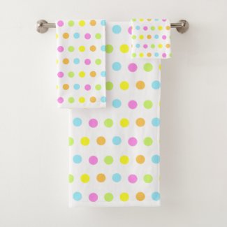 Colorful Polka Dots in Pastel Colors