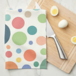Colorful Polka Dots Kitchen Towel<br><div class="desc">Colorful Playful Polka Dot Design. Modern,  Contemporary,  Geometric Pattern</div>