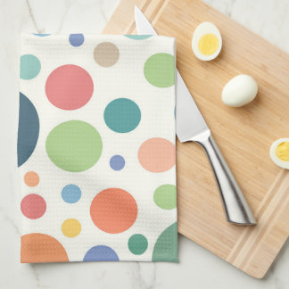 Colorful Polka Dots Kitchen Towel