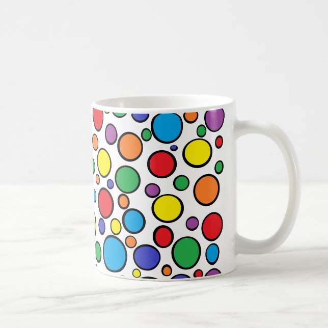 Colorful Polka Dots Mug (Right)