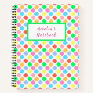 Colorful Polka Dots Notebook