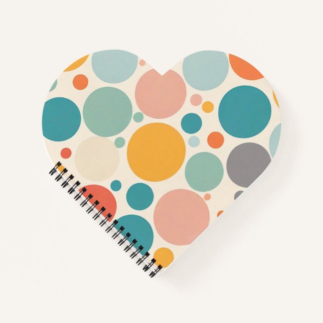 Colorful Polka Dots Notebook (Front)