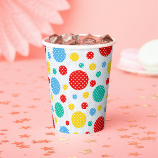 Colorful Polka Dots Paper Cups