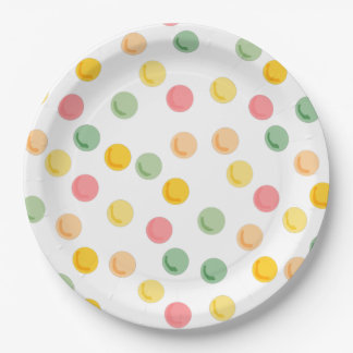 Colorful Polka Dots Paper Plates
