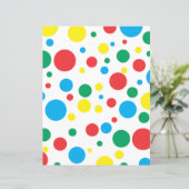 Colorful Polka Dots Paper Sheets (Standing Front)