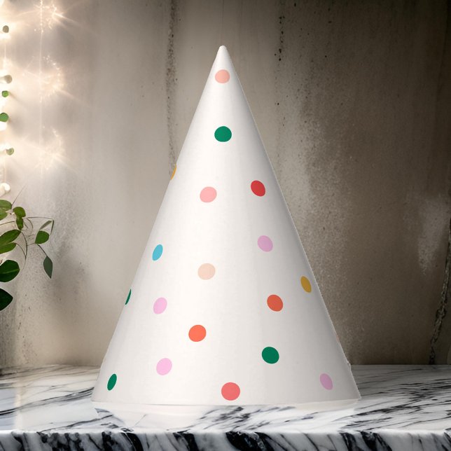 Colorful Polka Dots Party Hat (Creator Uploaded)