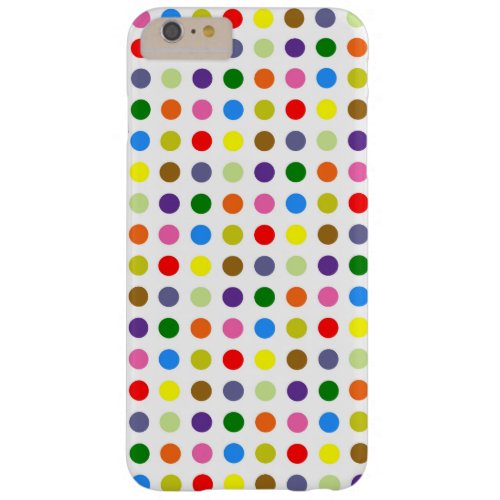 Colorful Polka Dots Pattern 2 Barely There iPhone 6 Plus Case