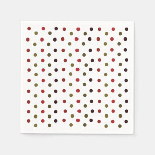 Colorful Polka Dots Pattern Party Napkins