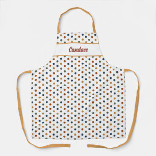 Colorful Polka Dots Personalized All-Over Print Apron