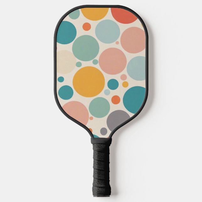 Colorful Polka Dots Pickleball Paddle (Front)