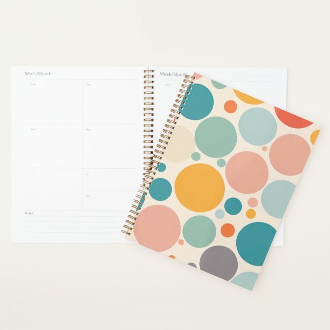 Colorful Polka Dots Planner (Display)
