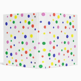 Colorful Polka Dots School Binders