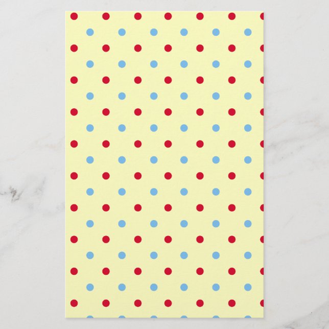 Colorful Polka Dots Scrapbook Paper (Front)